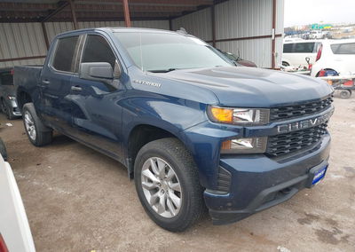 2021 Chevrolet Silverado 1500 2wd  Short Bed Custom, пошкодження: Лівий бік, Iaai лот 43919312
