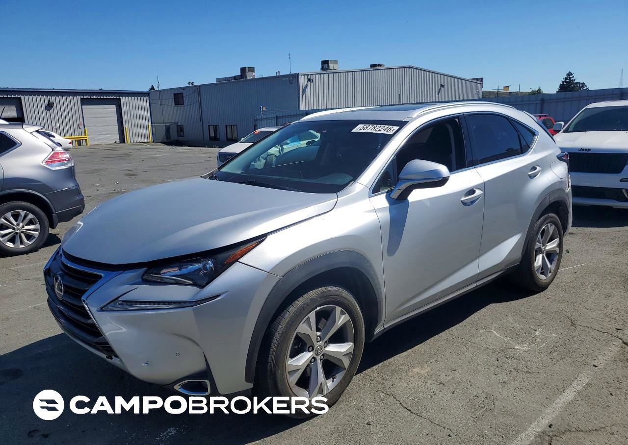 2017 Lexus Nx 200t Base, daño Trasero, Copart lote 58782246