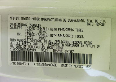 2021 Toyota Tacoma Sr, uszkodzenie: Przód, Iaai lot 45229578, zdjęcie 9 z 16