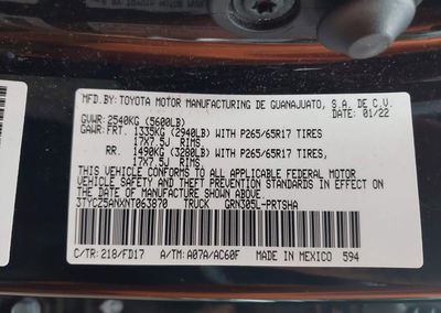 2022 Toyota Tacoma, uszkodzenie: Przód, Iaai lot 44698384, zdjęcie 9 z 16