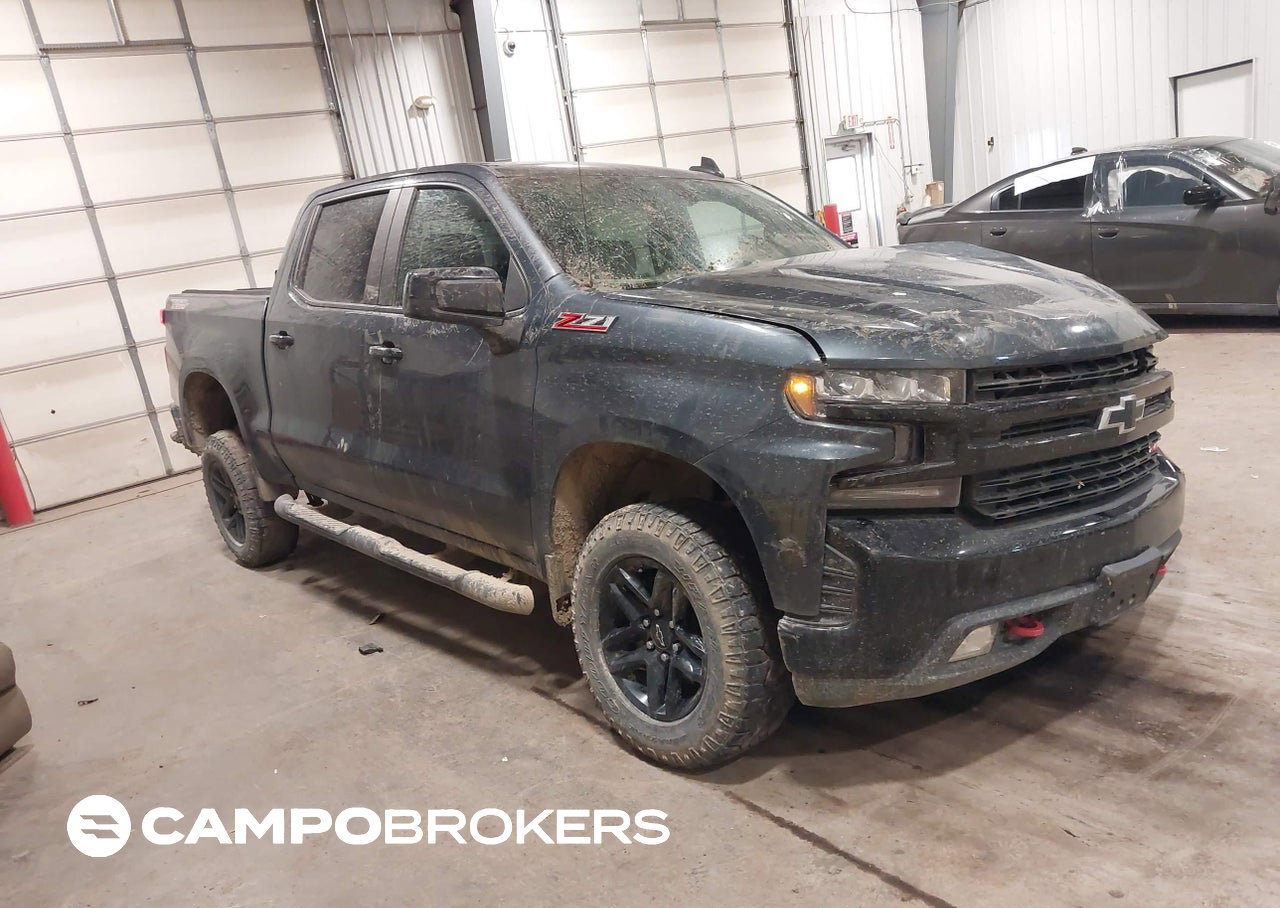 2020 Chevrolet Silverado 1500 4wd  Short Bed Lt Trail Boss, daño Frontal izquierdo, Iaai lote 44753558