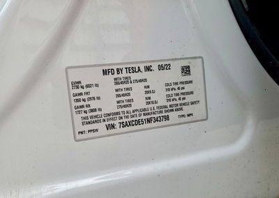 2022 Tesla Model X, uszkodzenie: Tył, Copart lot 52883966, zdjęcie 13 z 13