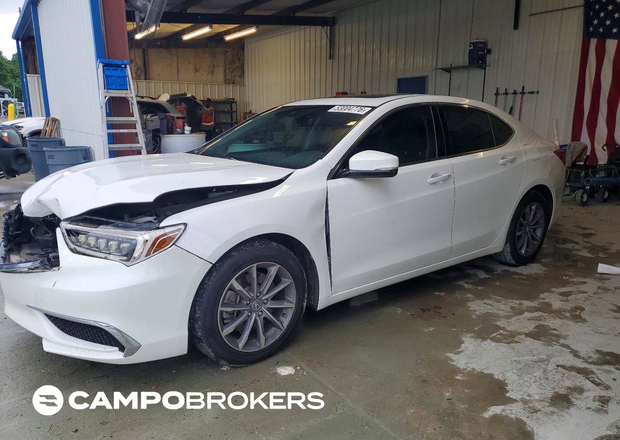 2018 Acura Tlx Tech, uszkodzenie: Przód, Copart lot 53004776