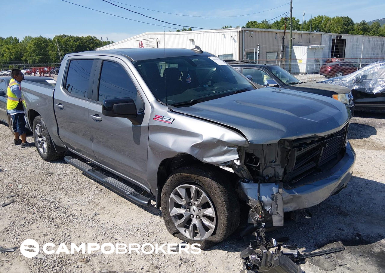 2022 Chevrolet Silverado 1500 Ltd 4wd  Short Bed Rst, daño Frontal derecho, Iaai lote 45014678