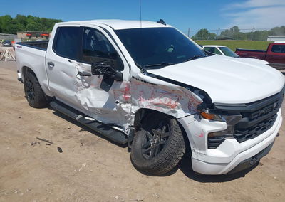 2022 Chevrolet Silverado 1500 4wd  Short Bed Custom, пошкодження: Правий бік, Iaai лот 45073418