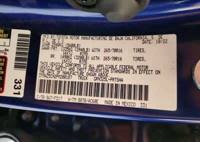 2023 Toyota Tacoma Trd Off-road, All Over damage, Copart lot 55462786, photo 12 of 14