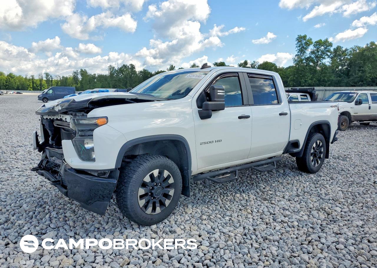 2020 Chevrolet Silverado K2500 Custom, пошкодження: Передня частина, Copart лот 57297696