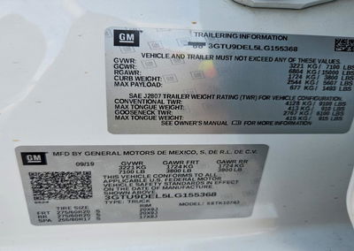 2020 Gmc Sierra K1500 Slt, daño Frontal, Copart lote 48585986, foto 12 de 12