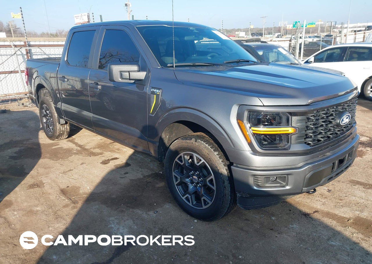 2024 Ford F-150 Stx, daño Lateral izquierdo, Iaai lote 43830412