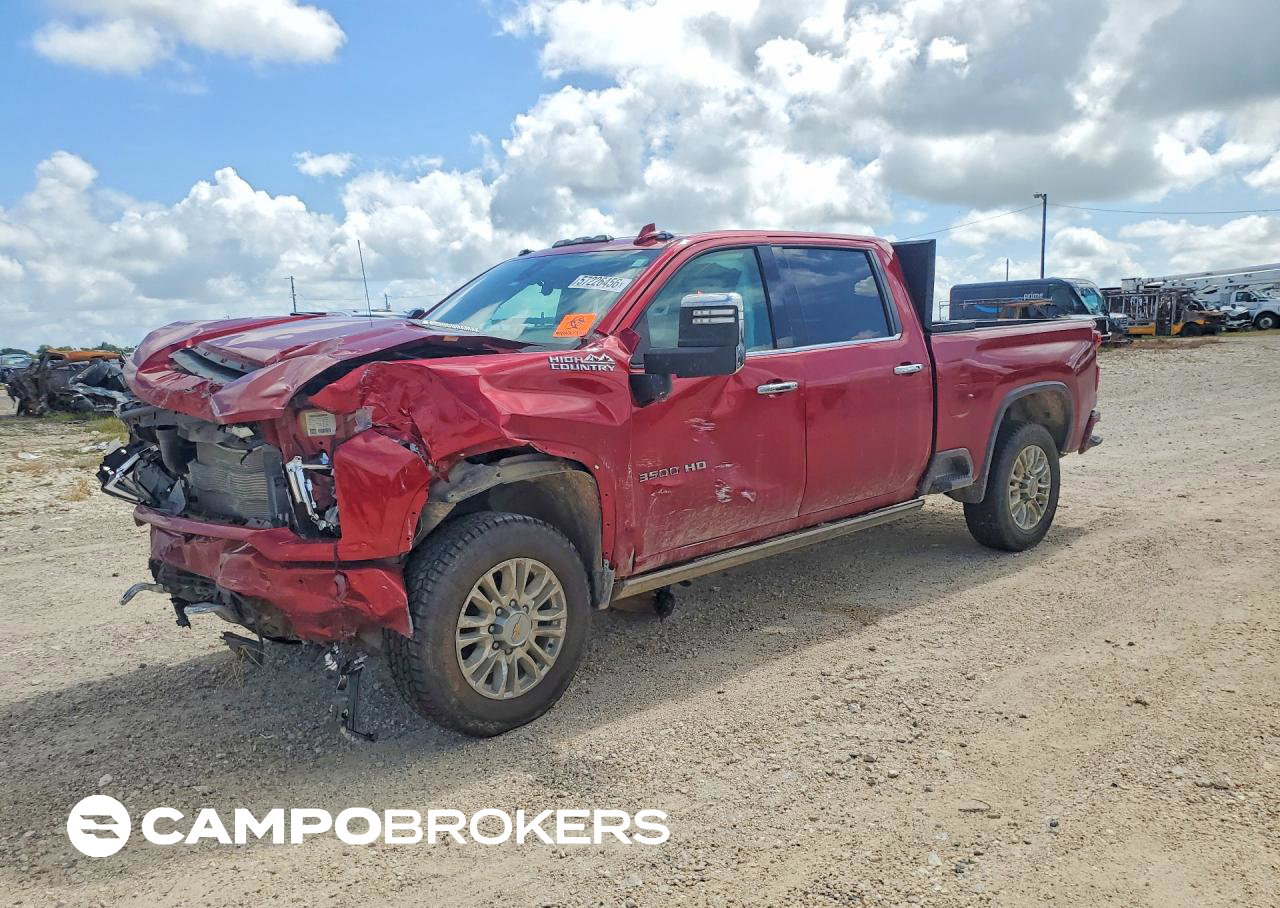 2021 Chevrolet Silverado K3500 High Country, Front End damage, Copart lot 57226456