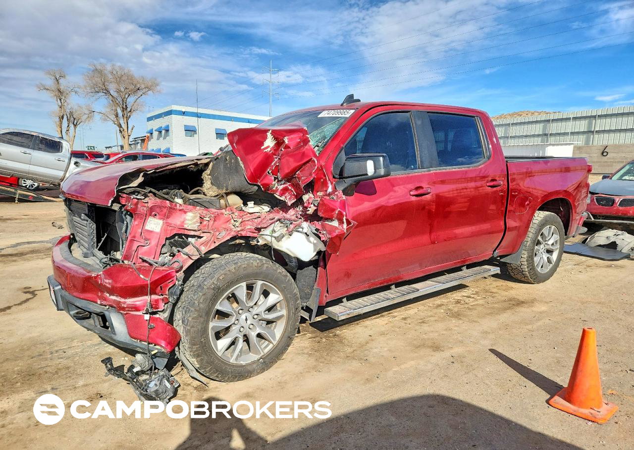 2019 Chevrolet Silverado K1500 Rst, daño Frontal, Copart lote 74709985