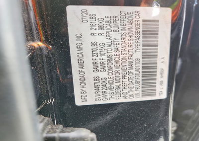 2020 Acura Tlx, daño Trasero, Copart lote 57262436, foto 12 de 12