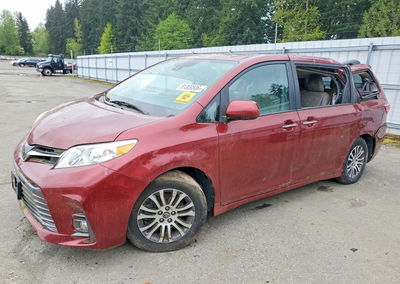 2019 Toyota Sienna Xle 8-passenger, daño Techo, Copart lote 51309506