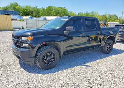 2021 Chevrolet Silverado K1500 Custom, Side damage, Copart lot 54653096