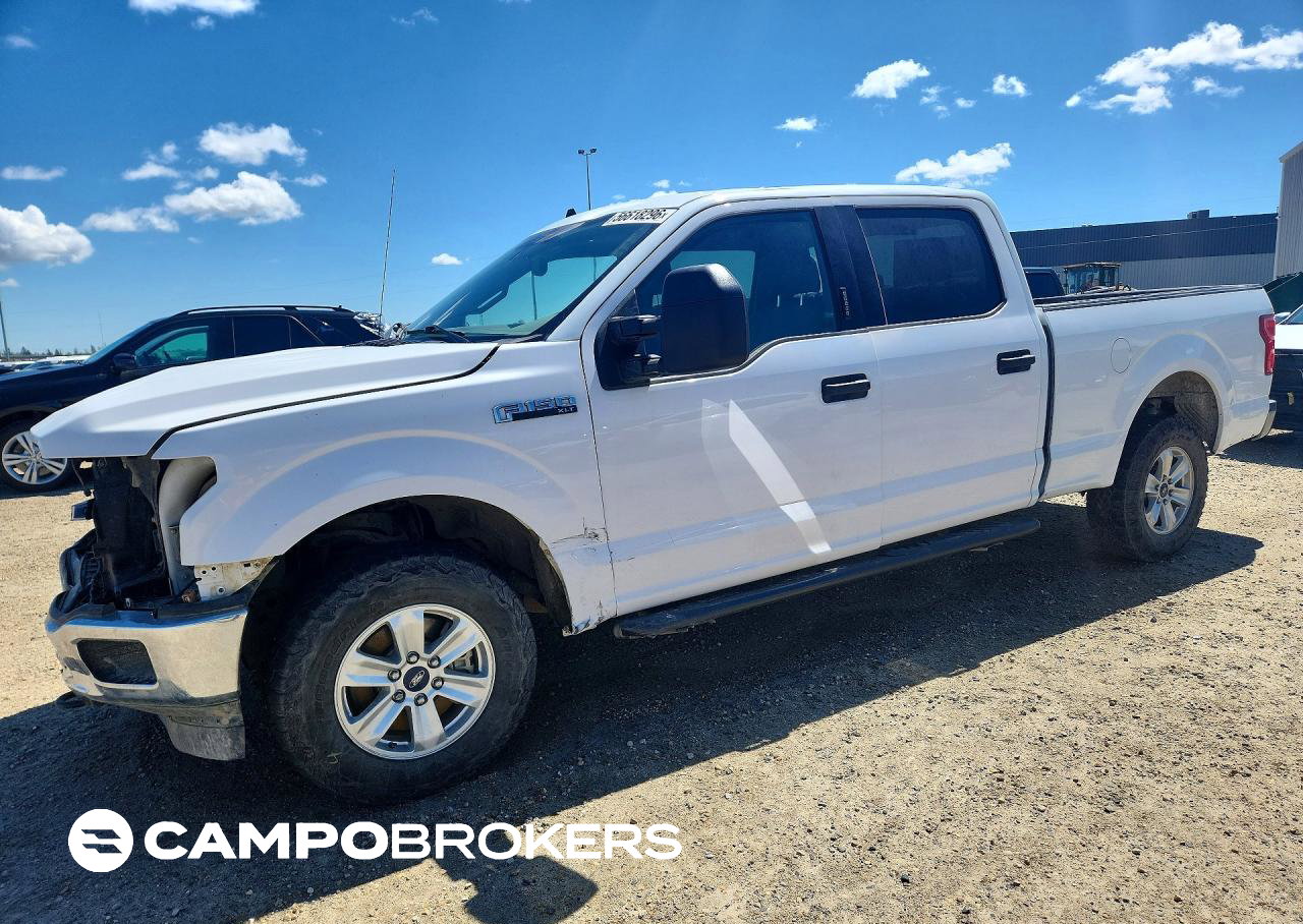 2020 Ford F150 Supercrew, Front End damage, Copart lot 56618296
