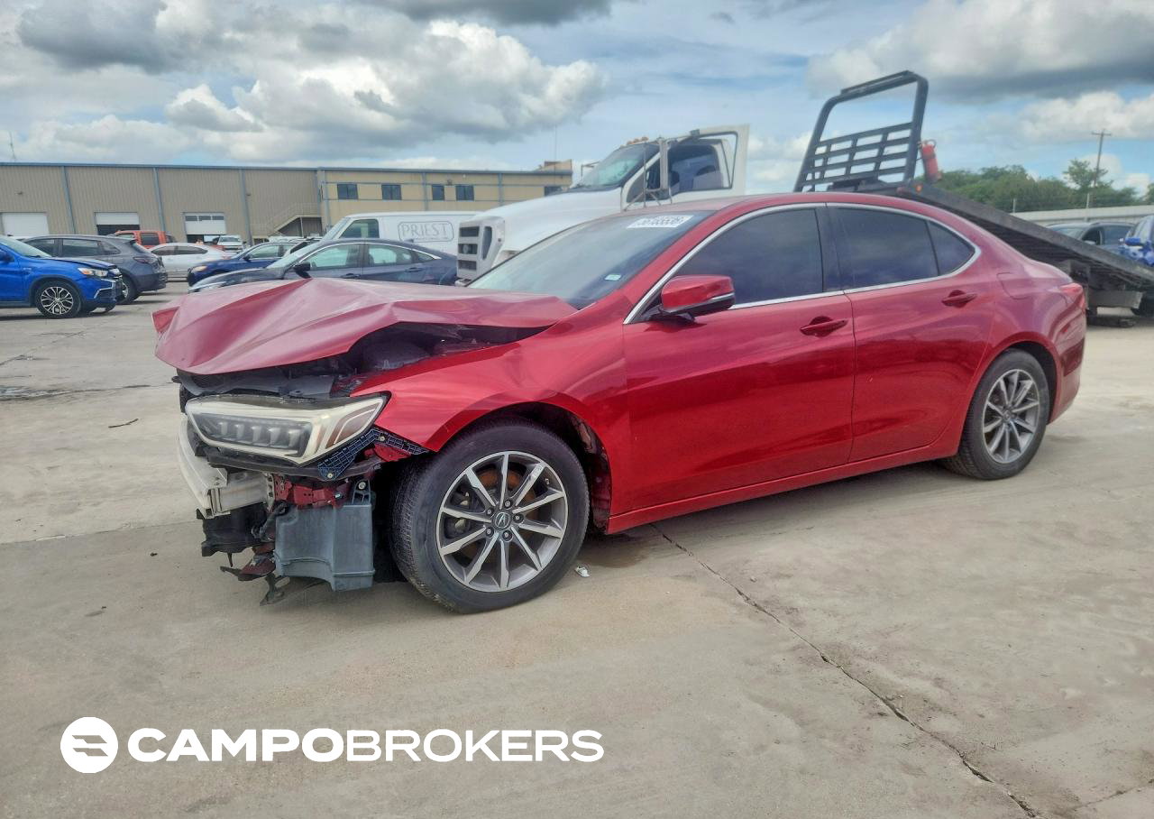 2020 Acura Tlx Technology, daño Frontal, Copart lote 56185536
