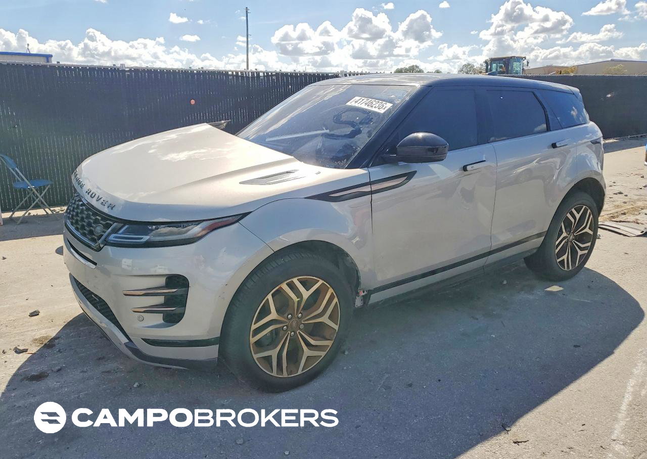 2022 Land Rover Range Rover Evoque R-dynamic Se, uszkodzenie: Bok, Copart lot 41746236