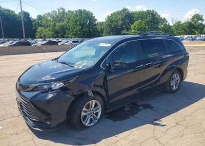 2022 Toyota Sienna Xle, пошкодження: Передня частина, Copart лот 59157566