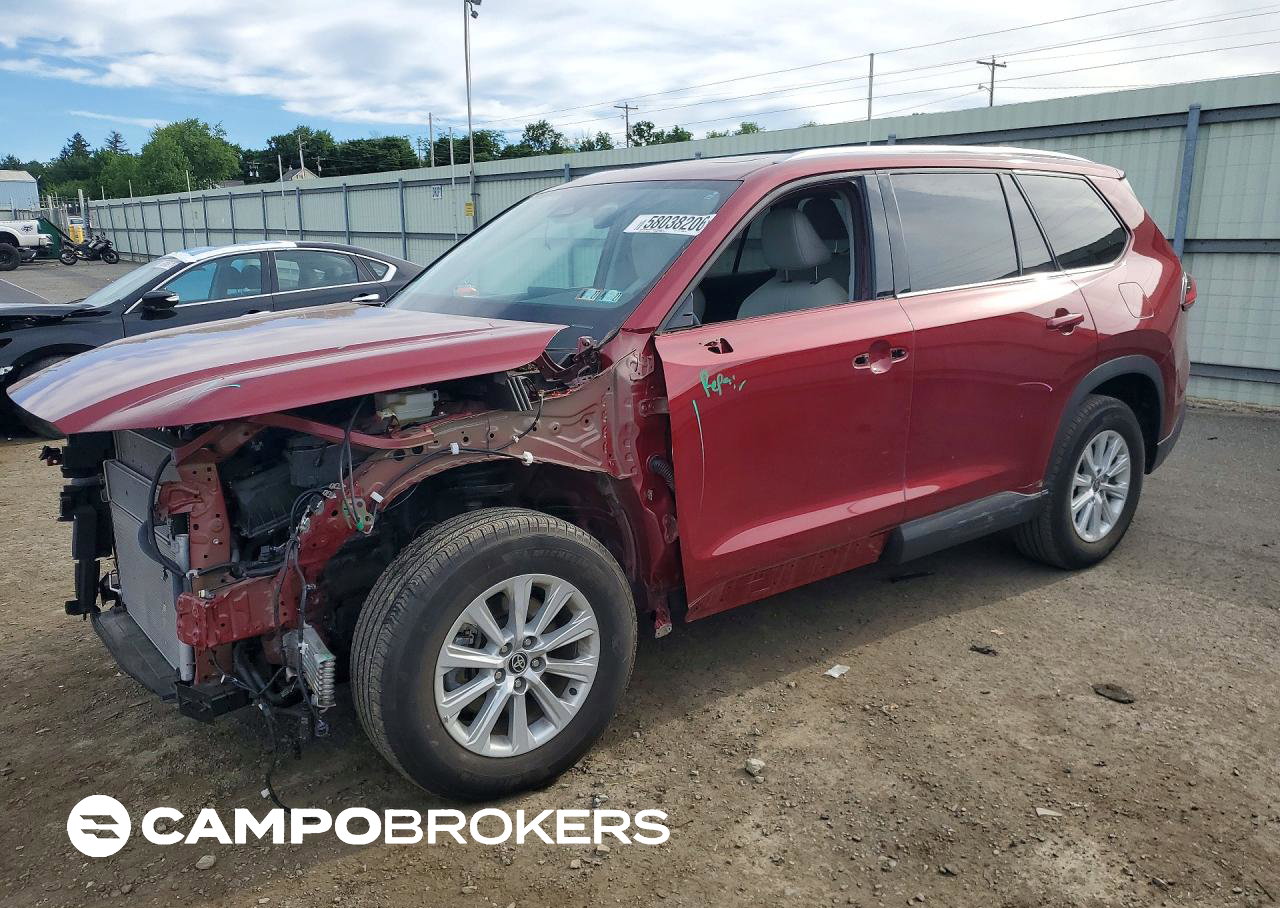 2024 Toyota Grand Highlander Hybrid Xle, uszkodzenie: Przód, Copart lot 58038206