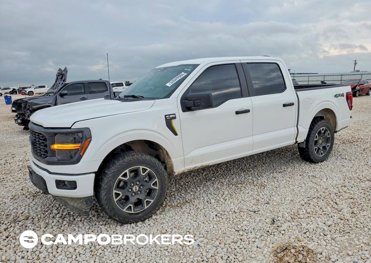 2025 Ford F150 Stx, daño Frontal, Copart lote 53949986