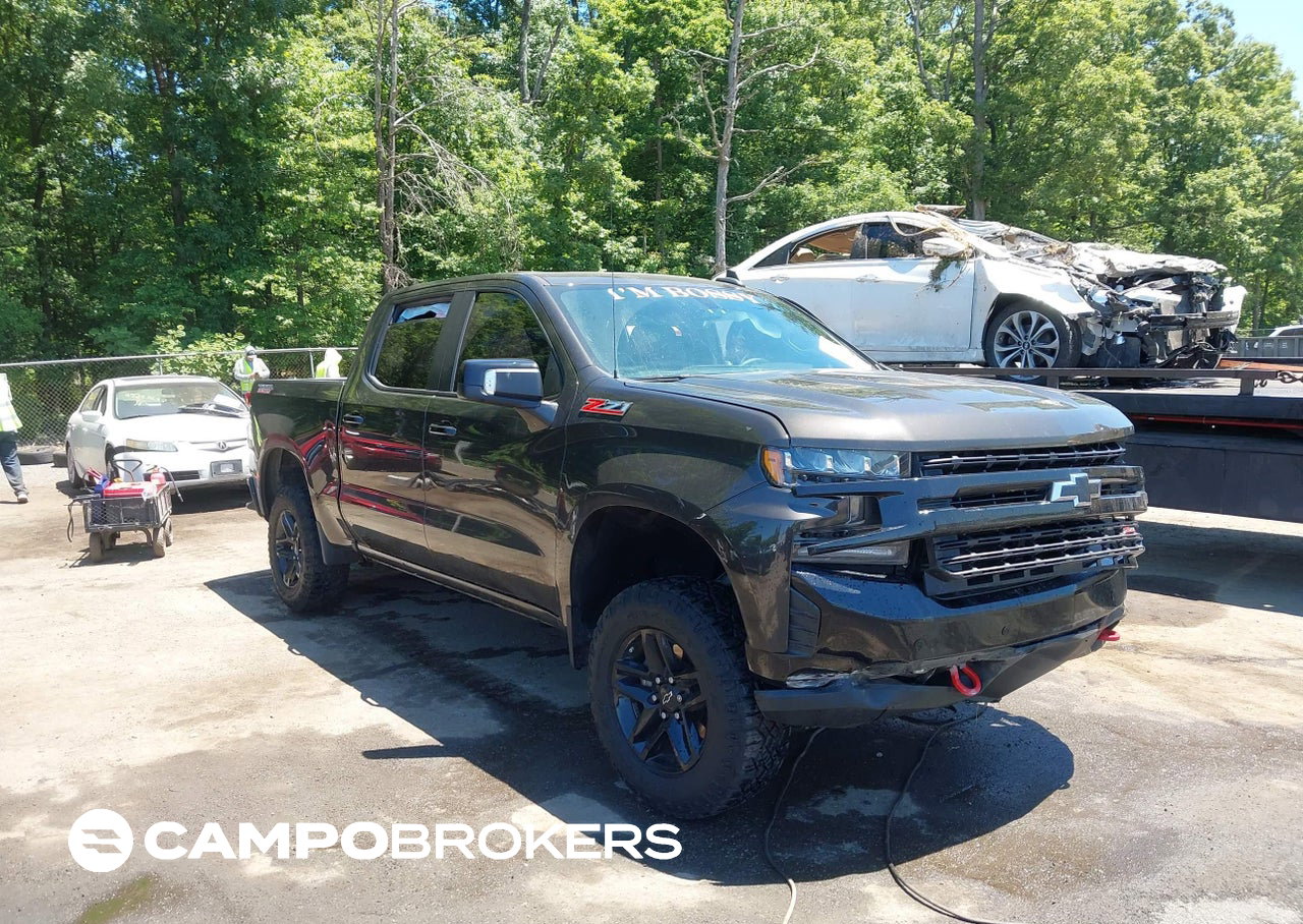 2021 Chevrolet Silverado 1500 4wd  Short Bed Lt Trail Boss, daño Lateral izquierdo, Iaai lote 45258767