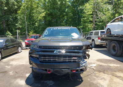 2021 Chevrolet Silverado 1500 4wd  Short Bed Lt Trail Boss, daño Lateral izquierdo, Iaai lote 45258767, foto 12 de 16