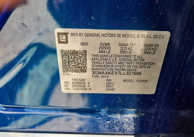 2020 Chevrolet Equinox Lt, uszkodzenie: Tył, Copart lot 54959496, zdjęcie 13 z 13