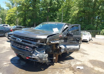2021 Chevrolet Silverado 1500 4wd  Short Bed Lt Trail Boss, daño Lateral izquierdo, Iaai lote 45258767, foto 2 de 16
