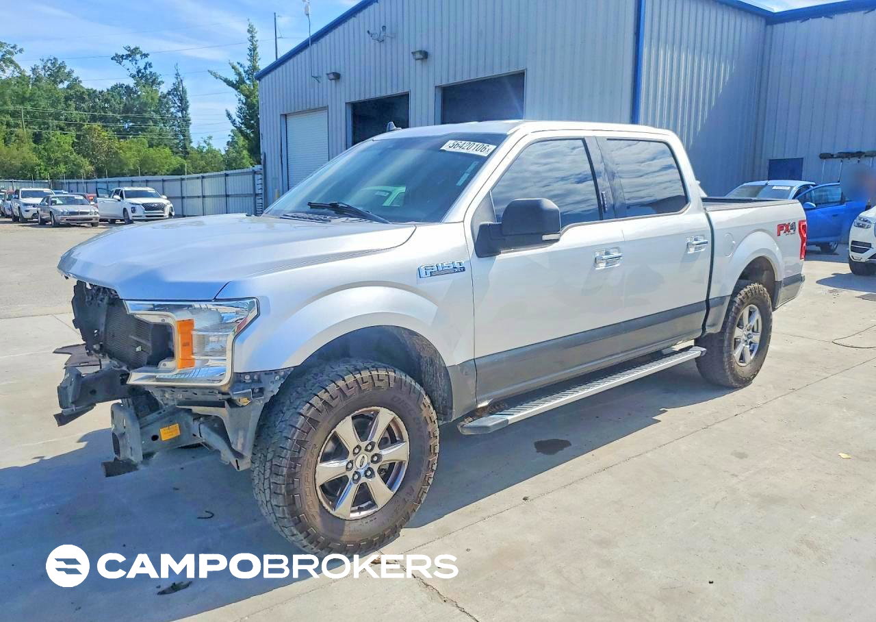 2019 Ford F150 Supercrew, Front End damage, Copart lot 56420106