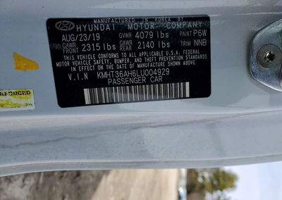2020 Hyundai Veloster, daño Trasero, Copart lote 46660456, foto 12 de 12