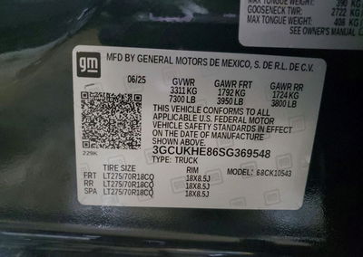 2025 Chevrolet Silverado K1500 Zr2, uszkodzenie: Przód, Copart lot 51642506, zdjęcie 13 z 13
