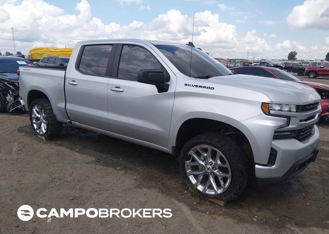 2020 Chevrolet Silverado 1500 4wd  Short Bed Rst, пошкодження: Правий бік, Iaai лот 45214087