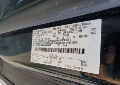2019 Ford Transit T-250, пошкодження: Механічні, Copart лот 56397486, фото 13 з 13