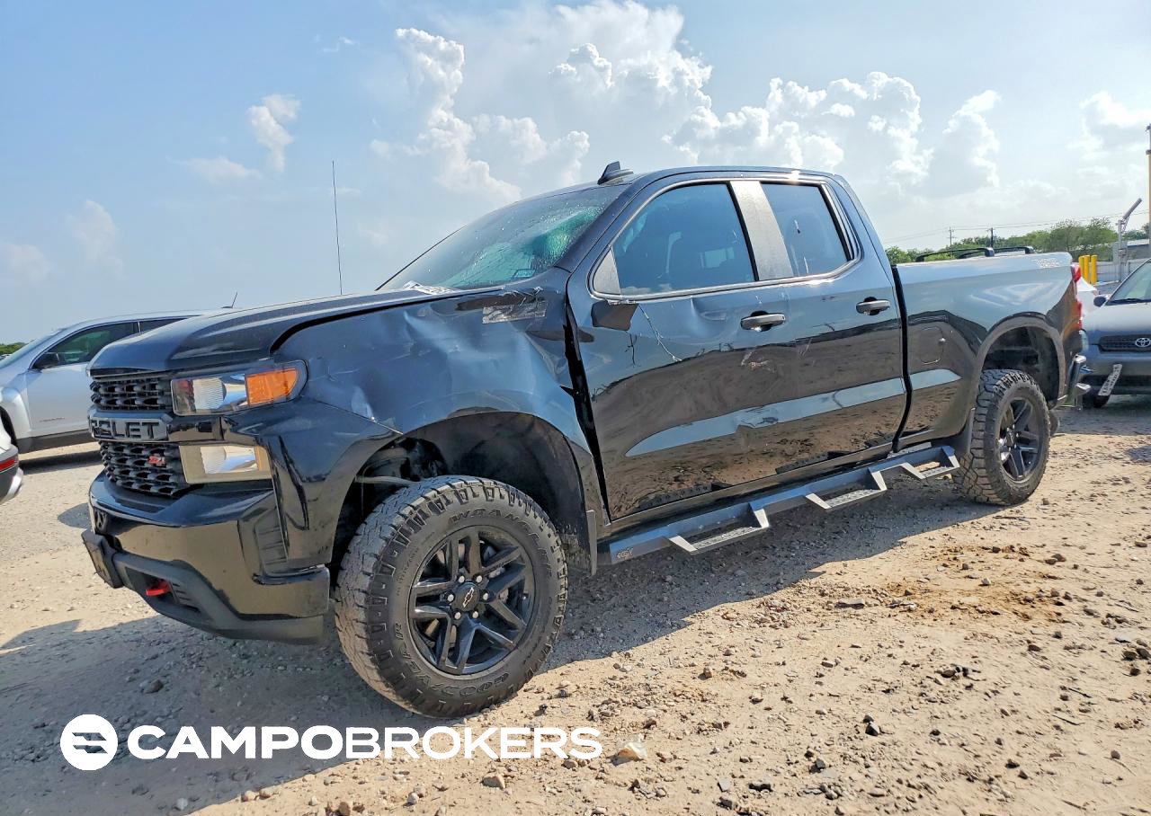 2019 Chevrolet Silverado K1500 Trail Boss Custom, Front End damage, Copart lot 54962686