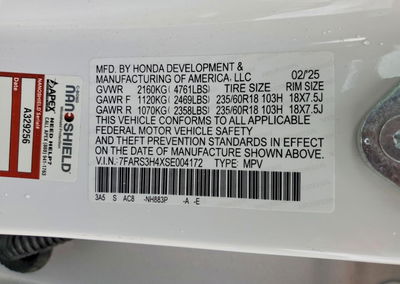 2025 Honda Cr-v Ex, daño Trasero, Copart lote 56149196, foto 13 de 15