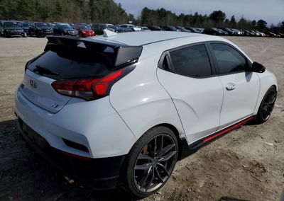 2020 Hyundai Veloster, daño Trasero, Copart lote 46660456, foto 3 de 12