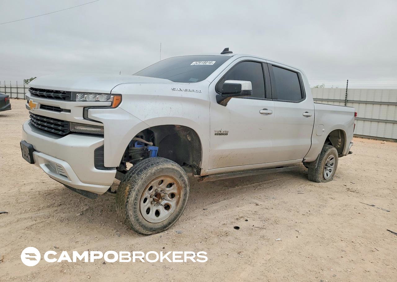 2020 Chevrolet Silverado C1500 Lt, daño Lateral, Copart lote 52918016