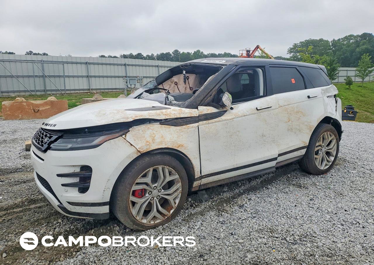 2021 Land Rover Range Rover Evoque R-dynamic Se, Top/Roof damage, Copart lot 55690316