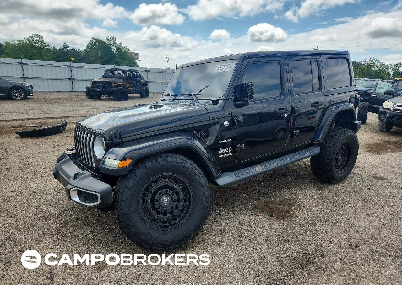 2021 Jeep Wrangler Unlimited Sahara, Undercarriage damage, Copart lot 51341176