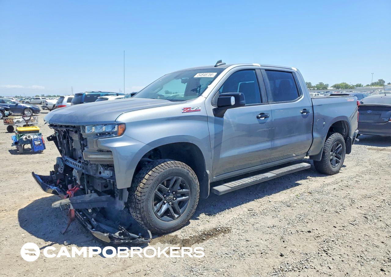2021 Chevrolet Silverado K1500 Lt Trail Boss, uszkodzenie: Przód, Copart lot 54848756