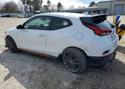 2020 Hyundai Veloster, daño Trasero, Copart lote 46660456, foto 2 de 12