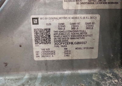 2020 Chevrolet Silverado K1500 Trail Boss Custom, daño Frontal, Copart lote 47007516, foto 12 de 12