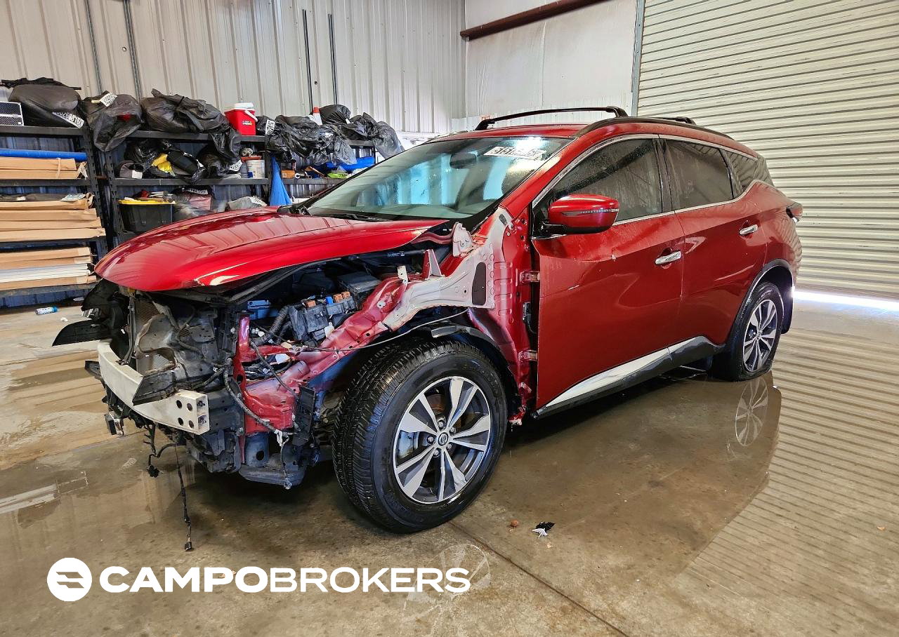 2019 Nissan Murano Sv, Front End damage, Copart lot 51515406