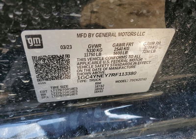 2024 Chevrolet Silverado K2500 Heavy Duty Lt, Front End damage, Copart lot 59295056, photo 12 of 12