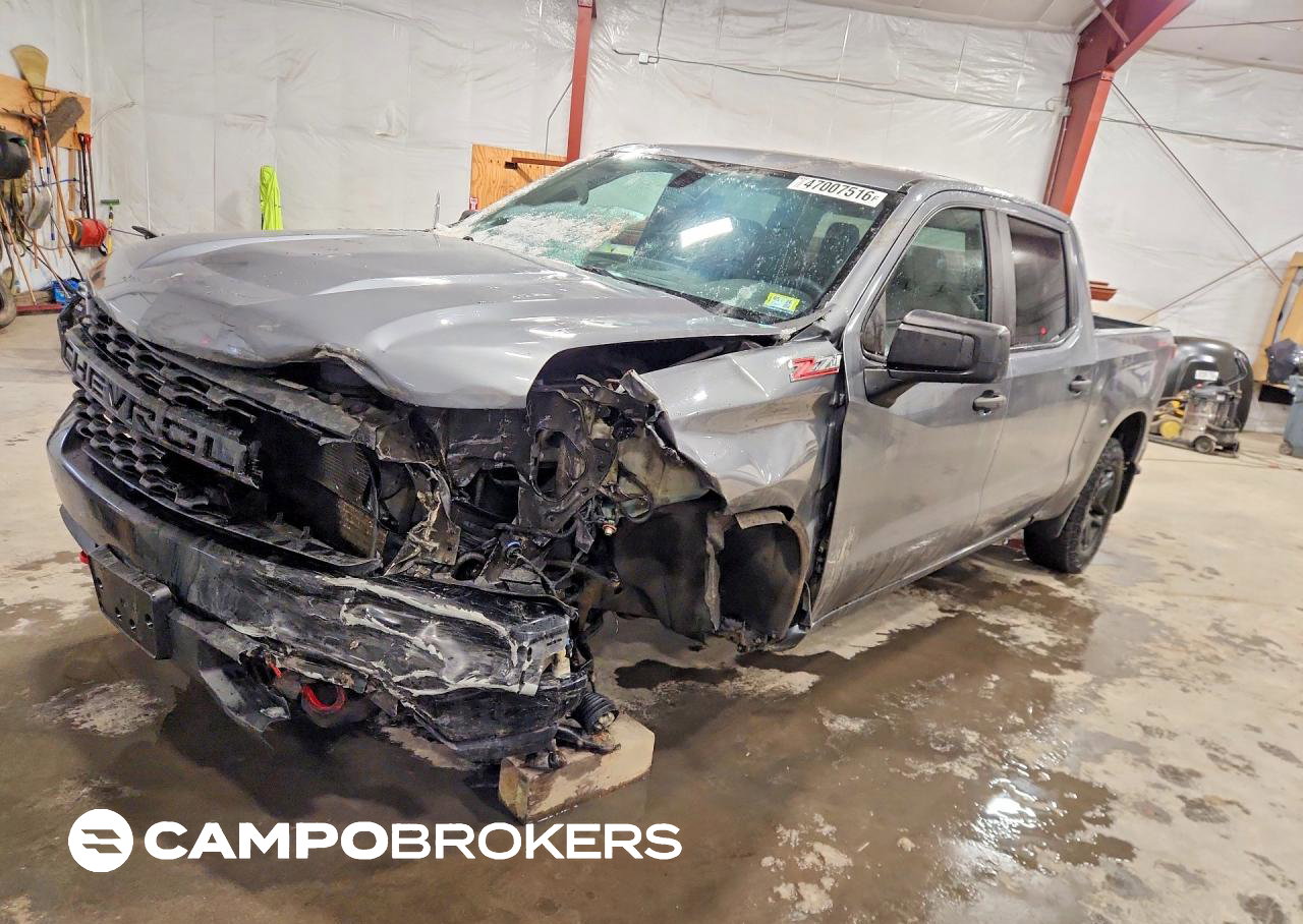 2020 Chevrolet Silverado K1500 Trail Boss Custom, daño Frontal, Copart lote 47007516