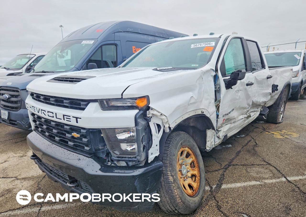 2021 Chevrolet Silverado K2500 Heavy Duty, Side damage, Copart lot 56767506