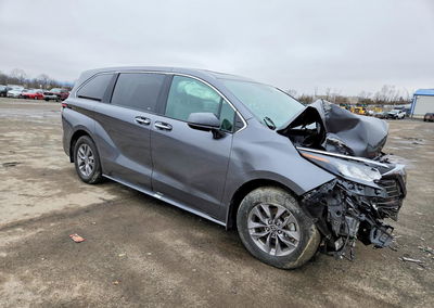 2025 Toyota Sienna Xle 7-passenger, пошкодження: Передня частина, Copart лот 41917026, фото 4 з 16