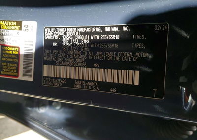 2024 Toyota Grand Highlander Xle, daño Frontal, Copart lote 78677185, foto 13 de 13