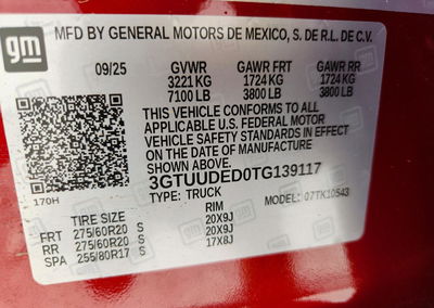 2026 Gmc Sierra K1500 Slt, daño Generalizado, Copart lote 59298766, foto 12 de 12