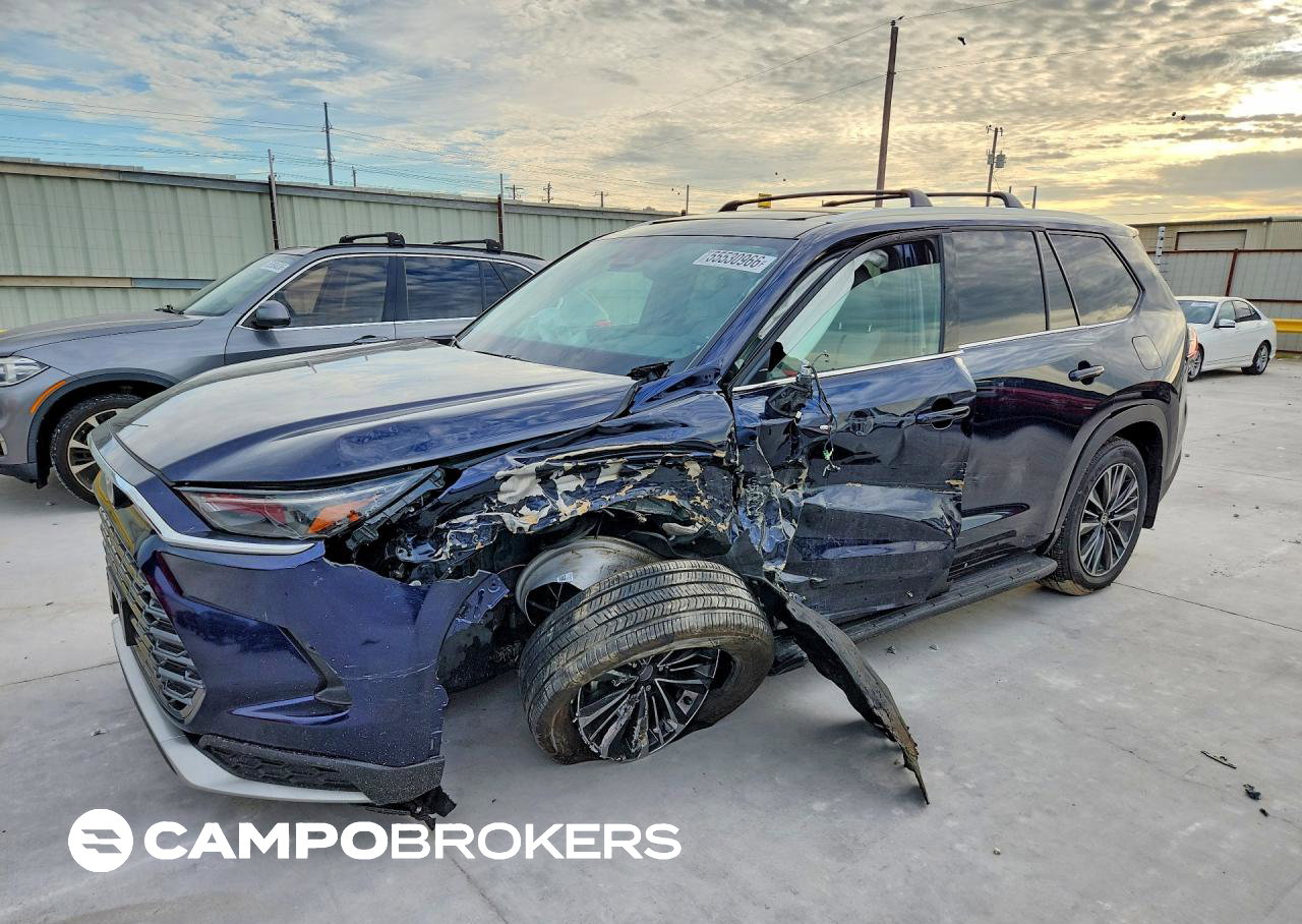 2025 Toyota Grand Highlander Hybrid Max Platinum, пошкодження: Передня частина, Copart лот 55530966